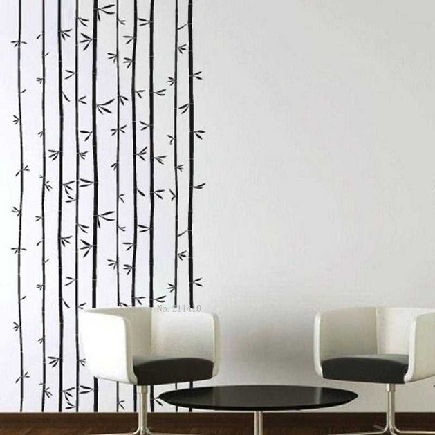 Bamboo Trunks Wall Decal - Enhance your Space-GraffitiWallArt
