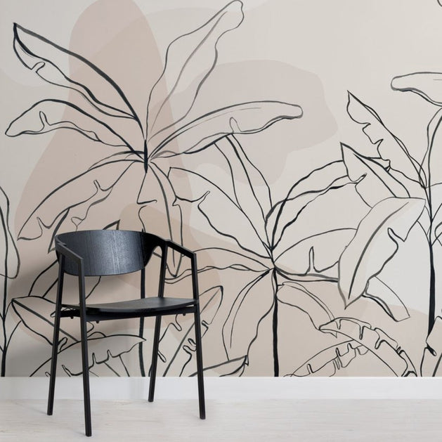 Banana Tree Wallpaper: Enhance Your Décor-GraffitiWallArt