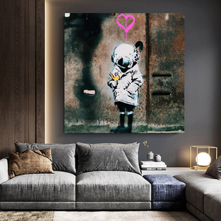 Banksy Follow your Dreams Canvas Wall Art-GraffitiWallArt