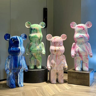 Bearbrick X Pushead Multi color - Bearbrick Statue-GraffitiWallArt