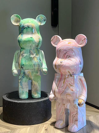 Bearbrick X Pushead Multi color - Bearbrick Statue-GraffitiWallArt