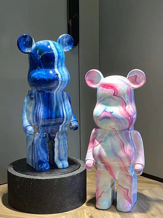 Bearbrick X Pushead Multi color - Bearbrick Statue-GraffitiWallArt