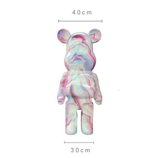 Bearbrick X Pushead Multi color - Bearbrick Statue-GraffitiWallArt