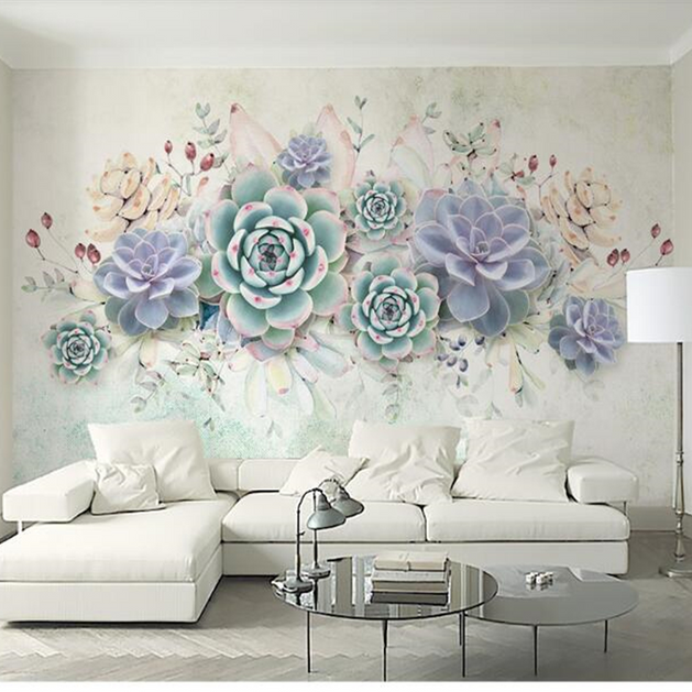 Beautiful Flowers Wallpaper Mural – Exquisite Floral Decor-GraffitiWallArt