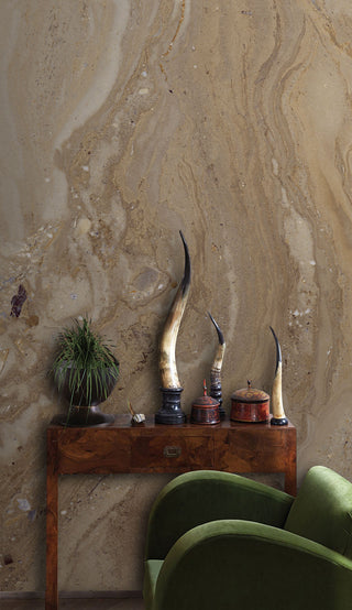 Beige Marble from the Mountain Wallpaper-GraffitiWallArt