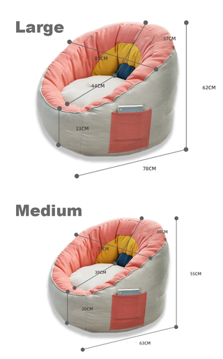 Lazy Sofa Sitzsack für Kinder oder Wohnzimmer 