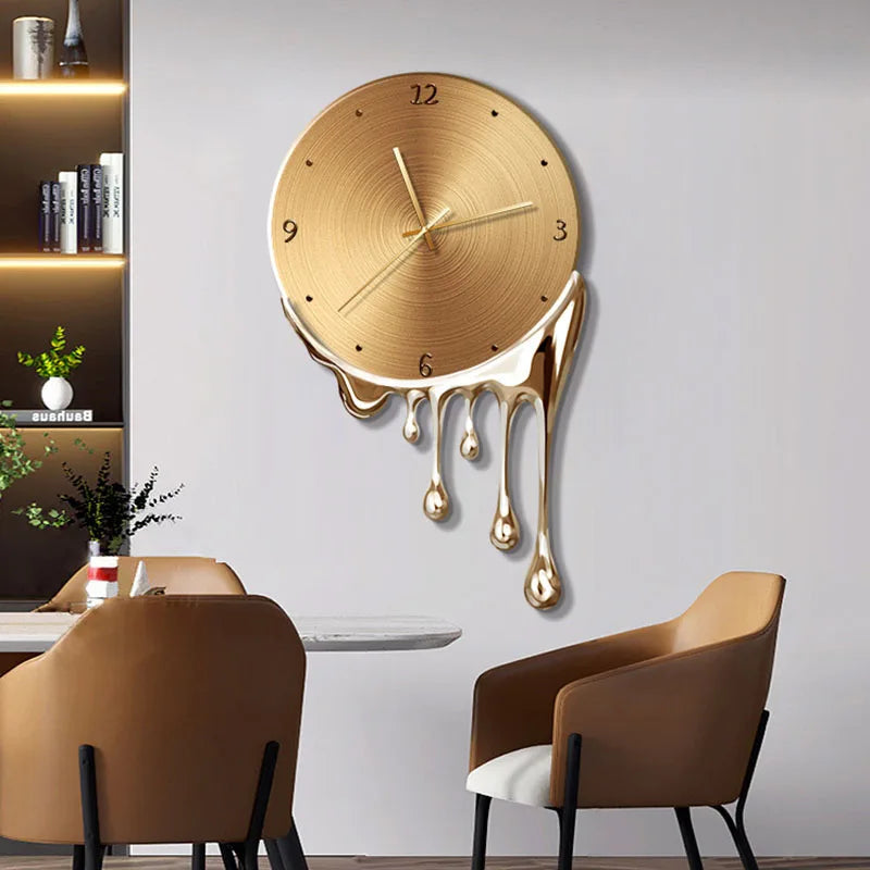 Big Melted Wall Clock Hall Art-GraffitiWallArt