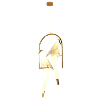 Bird Cage Pendant Light: Stylish Lighting Fixture-GraffitiWallArt