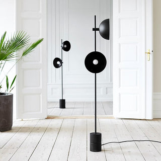 Black Heavy Standing Lamp: Durable Design and Elegant Style-GraffitiWallArt