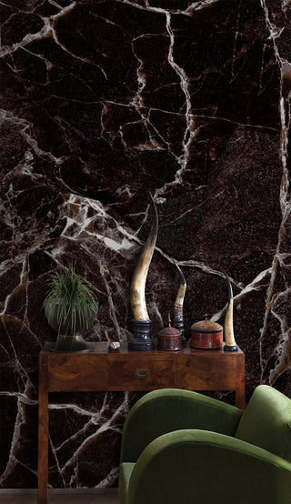 Black Marble Prestige Wallpaper Mural-GraffitiWallArt