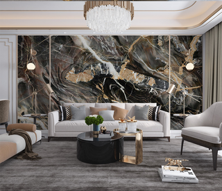 Black Mist Stone - Marble Wallpaper Murals-GraffitiWallArt