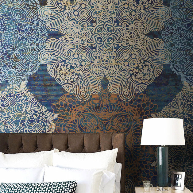 Bohemian Art Era Wallpaper Mural-GraffitiWallArt