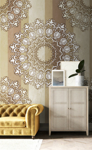 Bohemian Mandala Wallpaper Mural-GraffitiWallArt