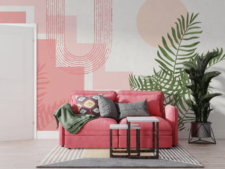 Boho Shapes Wall Mural: Transform Your Space-GraffitiWallArt