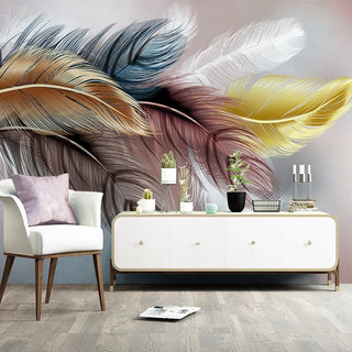 Bright Leaf Wallpaper Murals - Transform Your Space-GraffitiWallArt