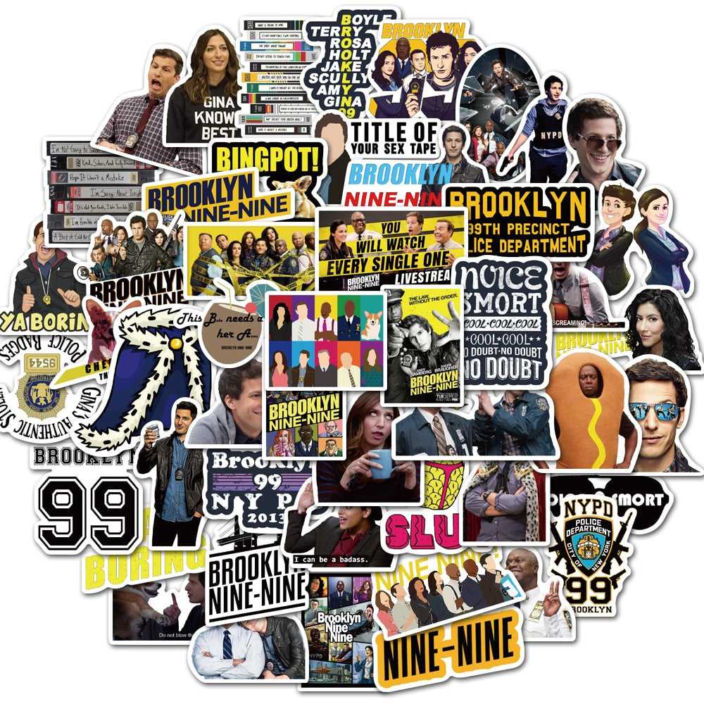 Brooklyn Nine Stickers Pack - for Fans of the Hit TV Show-GraffitiWallArt