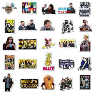 Brooklyn Nine Stickers Pack - for Fans of the Hit TV Show-GraffitiWallArt