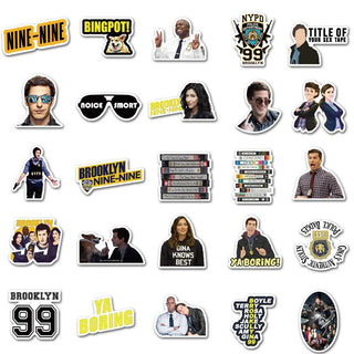 Brooklyn Nine Stickers Pack - for Fans of the Hit TV Show-GraffitiWallArt