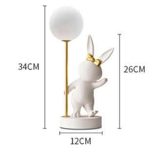 Bunny Rabbit Table Lamp for Kids Room-GraffitiWallArt