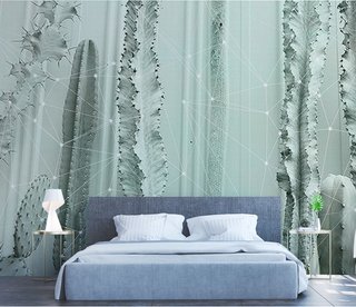 Cactus Wallpaper Murals: Transform Your Space-GraffitiWallArt