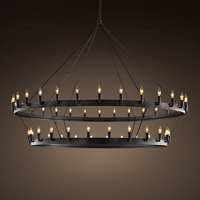 Candle Chandelier: Illuminating Elegance and Charm-GraffitiWallArt