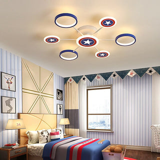 Captain America Kids Lighting Chandelier-GraffitiWallArt