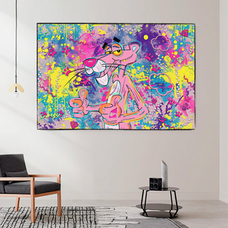 Captivating Cartoon Art - Pink Panther Poster-GraffitiWallArt