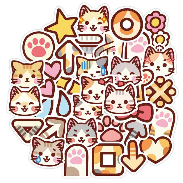 Cat Girl Stickers Bundle - Famous and Waterproof Stickers-GraffitiWallArt