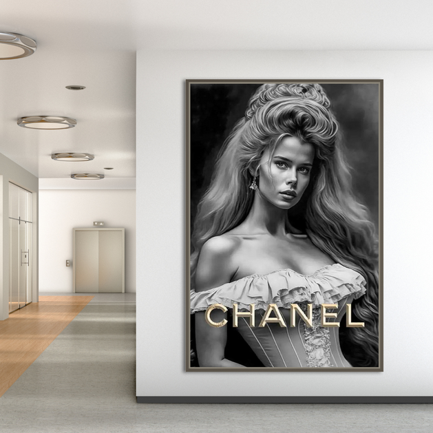 Chanel Fashion Canvas Wall Art: Fashion Enthusiasts-GraffitiWallArt