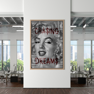 Chasing Dreams: Marilyn Monroe Canvas Wall Art-GraffitiWallArt