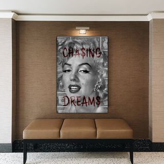 Chasing Dreams: Marilyn Monroe Canvas Wall Art-GraffitiWallArt