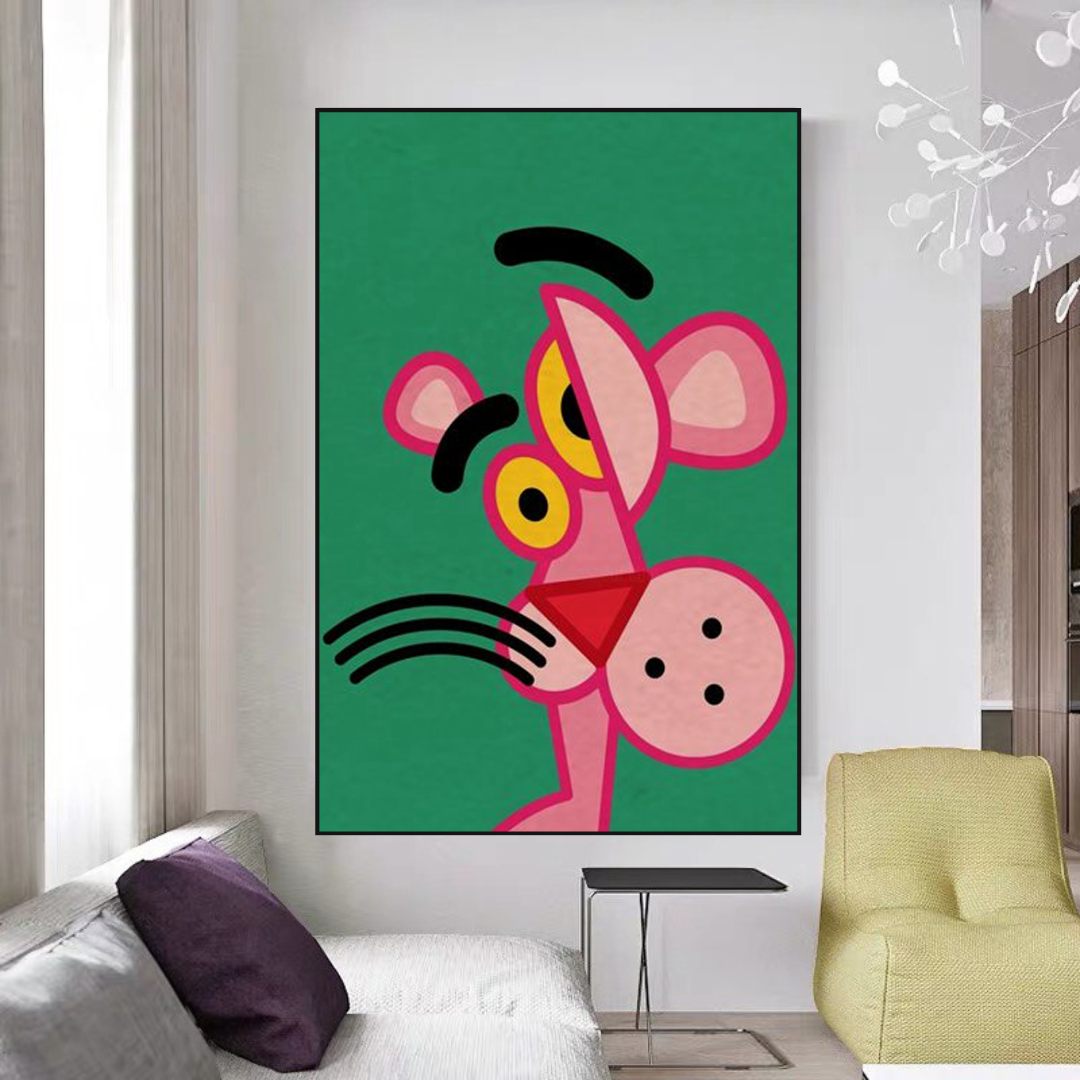 Chic and Whimsical - Pink Panther Poster Art-GraffitiWallArt