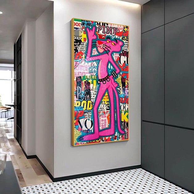 Chic and Whimsical - Pink Panther Poster Print-GraffitiWallArt