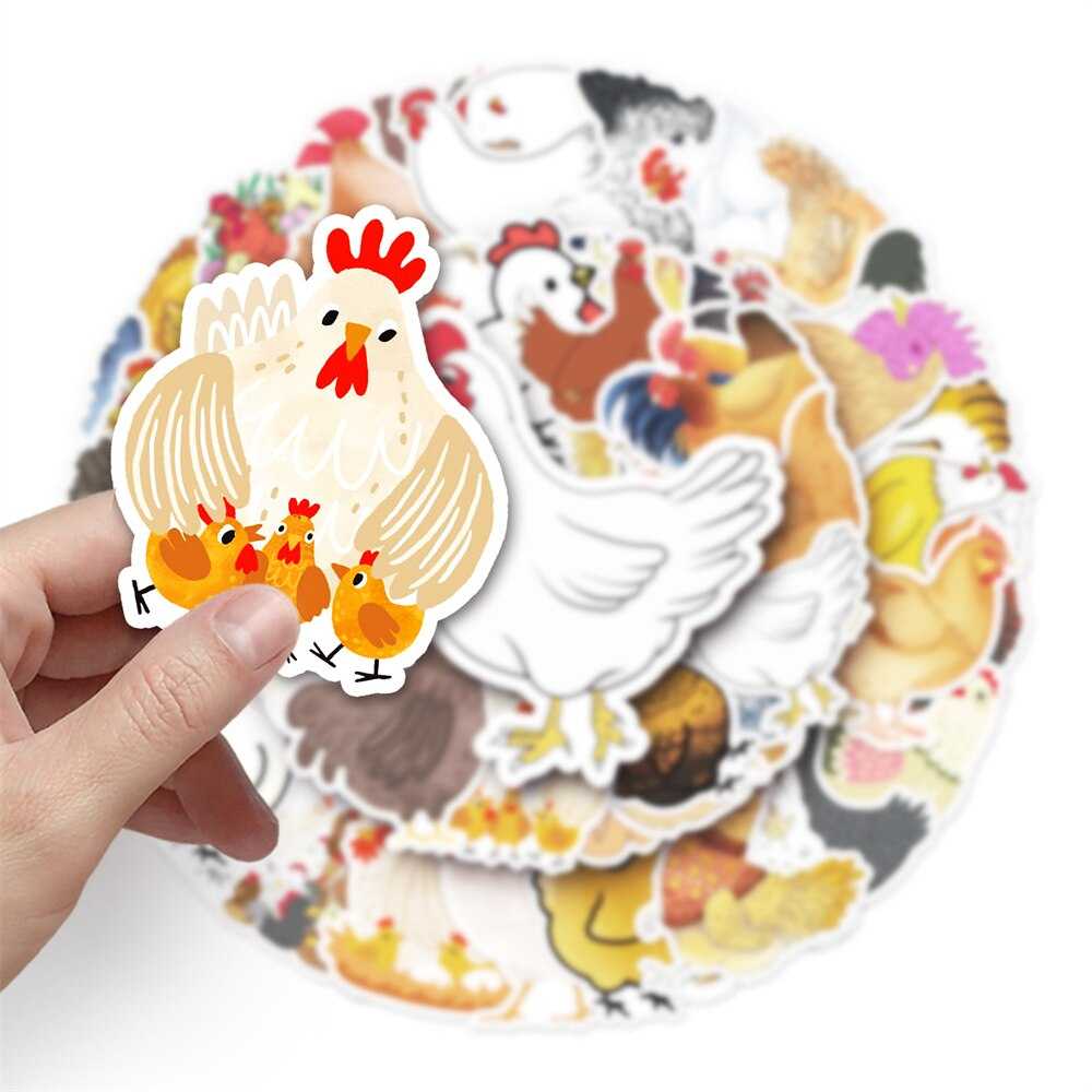 Chicken Stickers Pack - Famous Waterproof Bundle-GraffitiWallArt