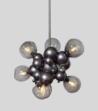 Chrome Bubble LED Pendant Light-GraffitiWallArt