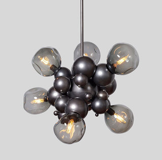 Chrome Bubble LED Pendant Light-GraffitiWallArt