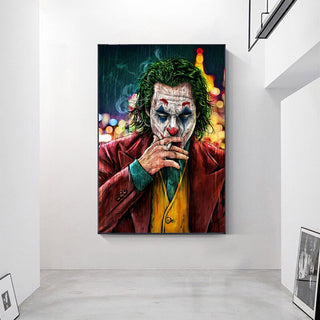 Classical The Joker Man Canvas Wall Art-GraffitiWallArt