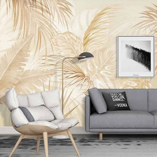 Coconut Tree Leaf Wallpaper Mural - Authentic Nature Décor-GraffitiWallArt