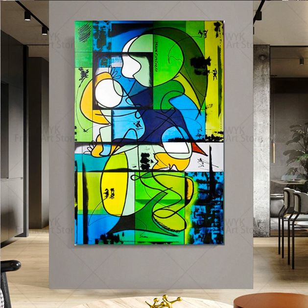 Colourful Abstract Wall Art: Vibrant and Expressive Décor-GraffitiWallArt