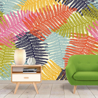 Colourful Leaves Wallpaper: Get Vibrant & Striking Designs-GraffitiWallArt