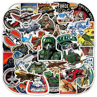 Combat Aircraft Pilot Stickers Pack-GraffitiWallArt