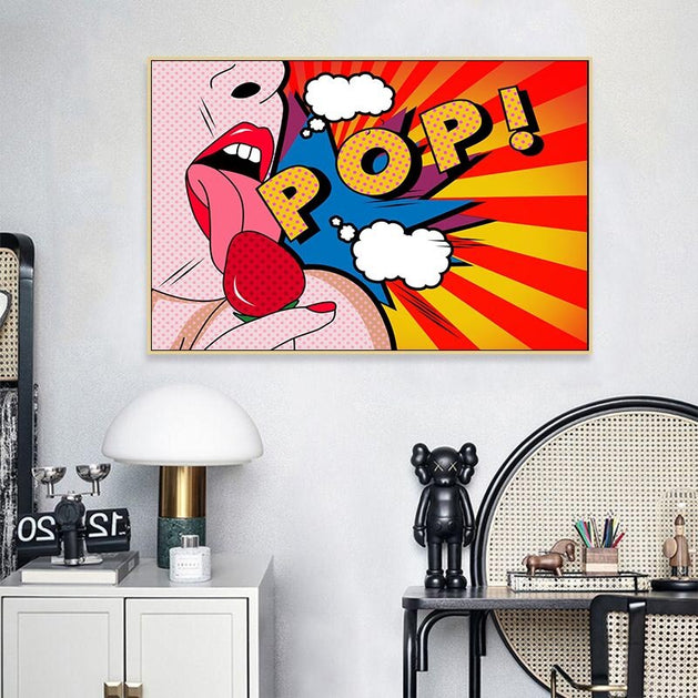 Comics Pop Art Hot Sexy Canvas Art-GraffitiWallArt