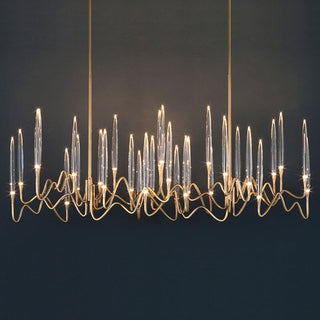 Copper Candles Chandelier: Elegant Lighting Solution-GraffitiWallArt