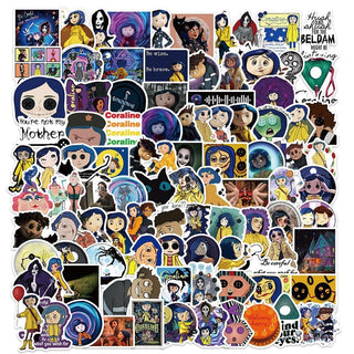 Coraline and The Secret Door Stickers: Unlock the Magic!-GraffitiWallArt