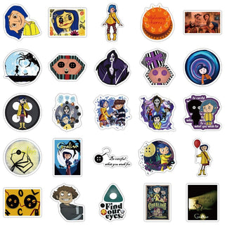 Coraline and The Secret Door Stickers: Unlock the Magic!-GraffitiWallArt