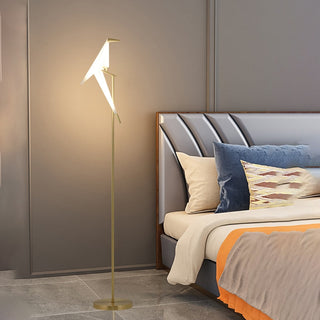 Crane The Bird LED Floor Lamp: Illuminate in Style-GraffitiWallArt