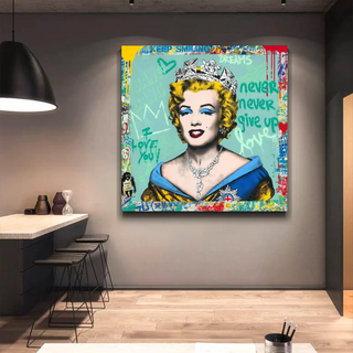 Crowned: Marilyn Pop Art - Discover the Iconic Piece-GraffitiWallArt