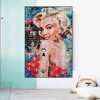 Crowned - Marilyn Pop Art: Expression of Iconic Beauty-GraffitiWallArt