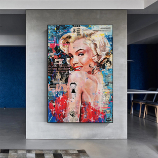 Crowned - Marilyn Pop Art: Expression of Iconic Beauty-GraffitiWallArt