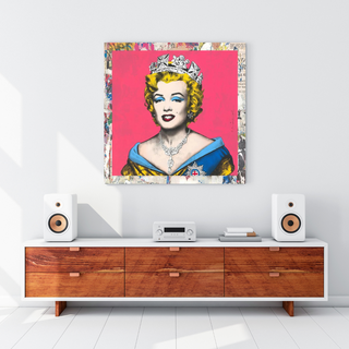 Crowned: Marilyn Pop Art – Perfect Blend of Royalty-GraffitiWallArt